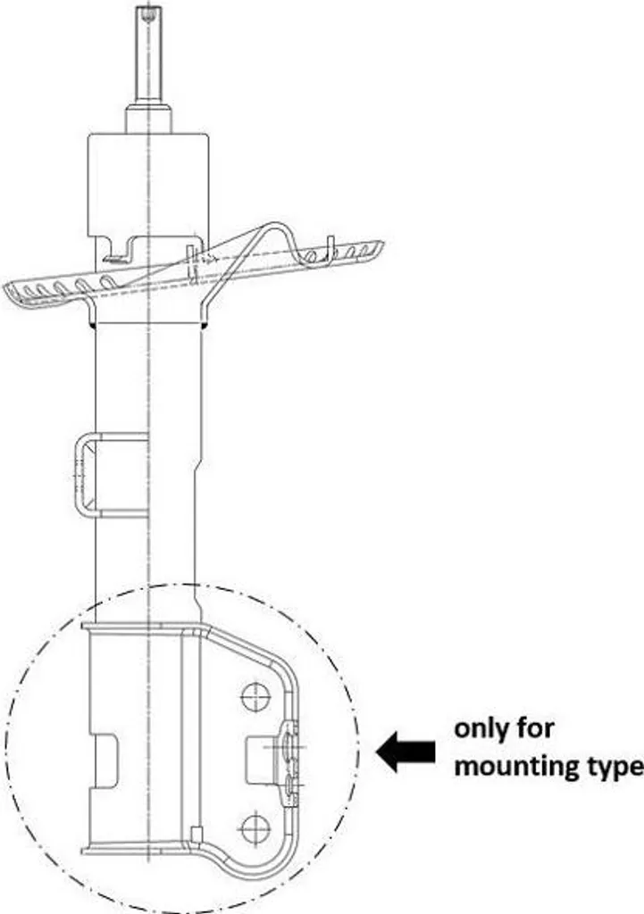 Amortisseur de Suspension Gaz KYB pour Multivan V et Caravelle VI