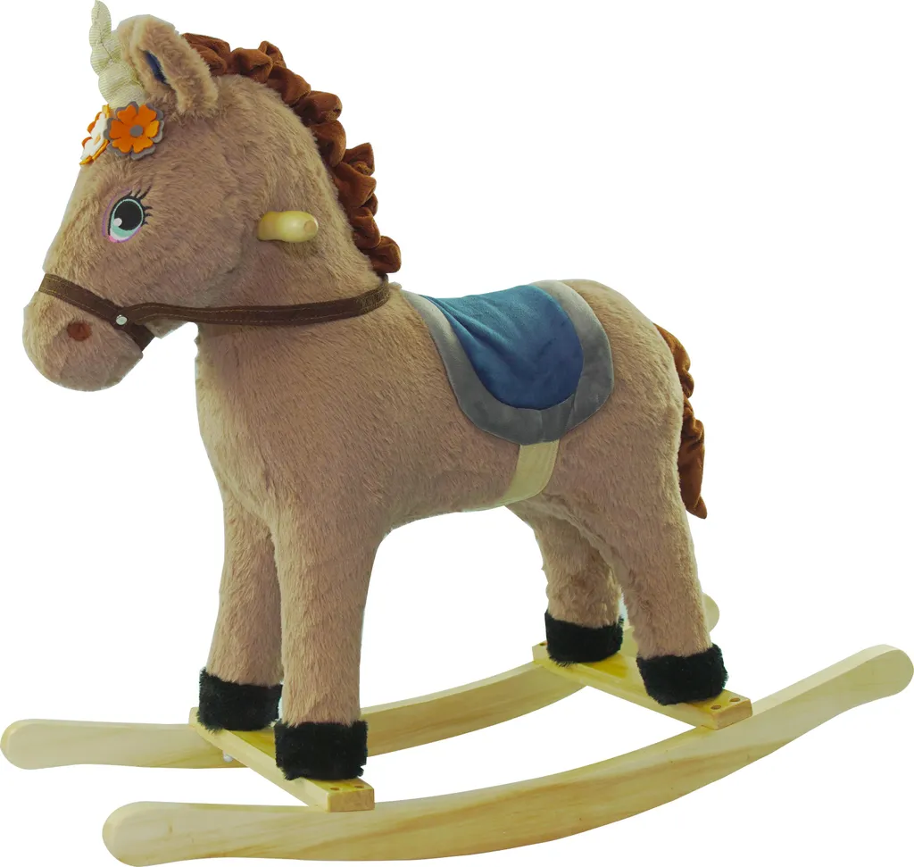 Licorne à bascule WIKY marron idéale pour cadeau d'anniversaire enfant