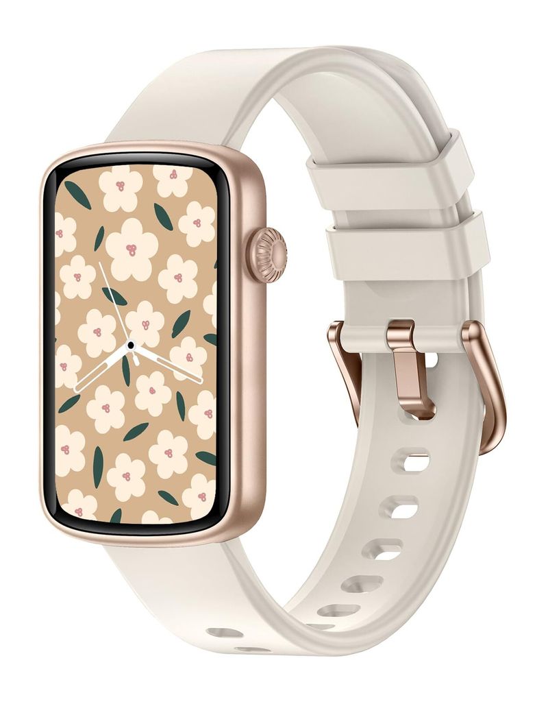 Smartwatch für Damen, Fitnessuhr, schlanker Fitness-Tracker, Schrittzähler, Uhr mit Pulsmesser, SpO2, IP68, Smartwatch, Sportuhr für Android/iOS