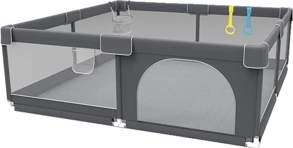 Box per bambini, angolo di protezione, struttura di qualità, grigio scuro120180