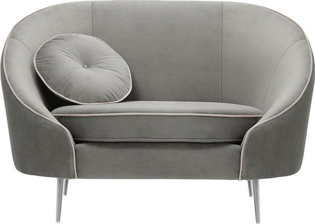 Sessel Kooper-Velluto 15-Contrast piping-chrome metal