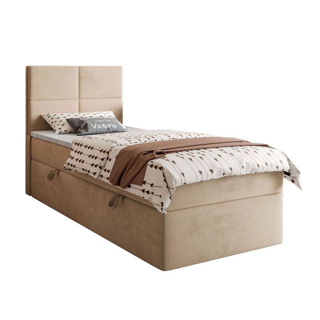 CROSS MINI Kontinentalbett mit Matratze und Topper, 100x200 Royal Velvet 170