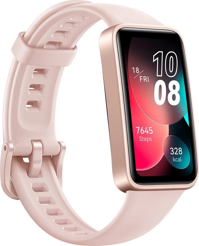 Huawei Band 8 Rose Tracker Ultra-Fin avec Écran AMOLED et Autonomie