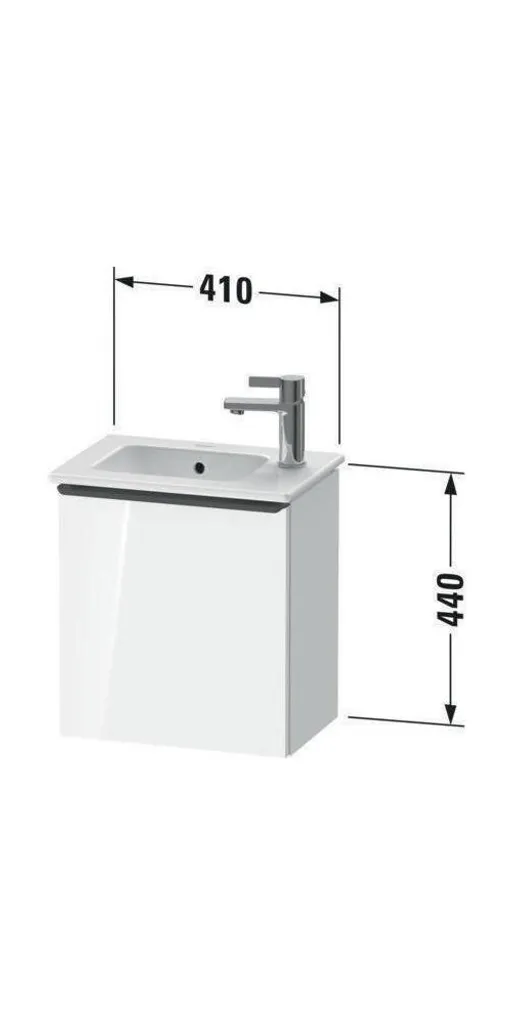 Petit meuble de rangement sous vasque Duravit D-Neo 44cm Chêne Naturel