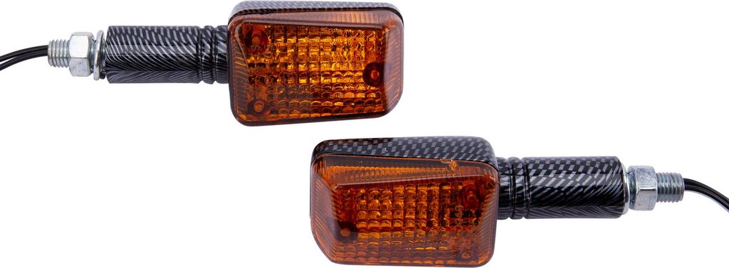 Spec X F1 Carbon Blinker mit E-Prüfzeichen, 12V/21W Leistung und getönter Glasoberfläche