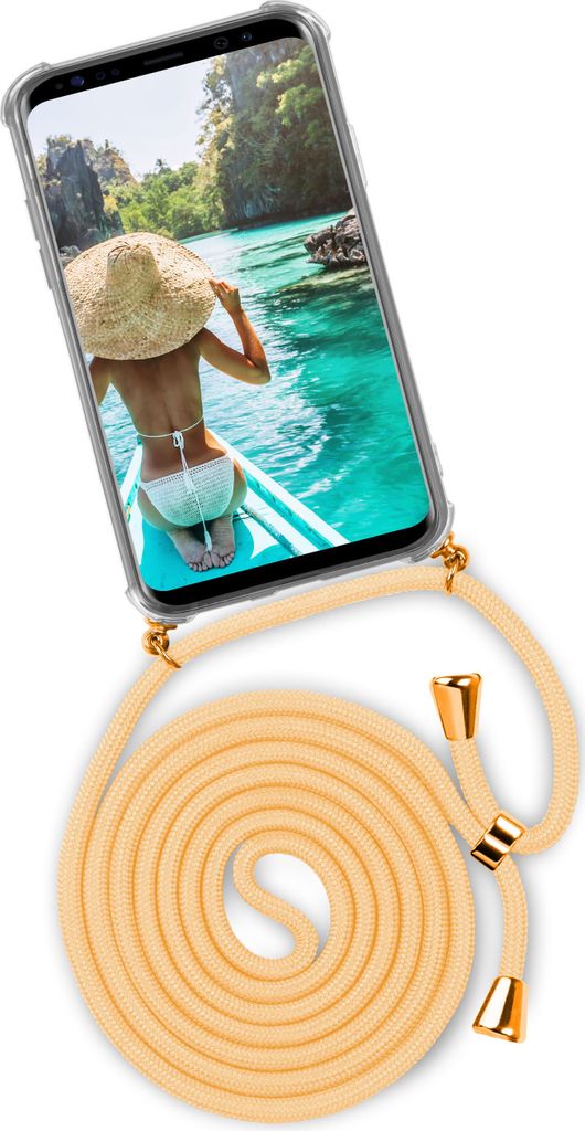 TWIST-Case + TWIST-Cord für Samsung Galaxy S8, Farbe:Sunburst (Gold)