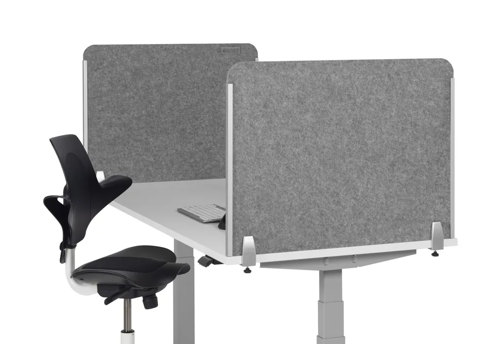Paroi de Bureau Ronde Grise pour Finir vos Postes de Travail