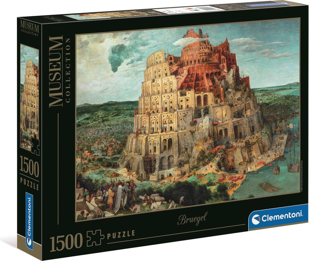 Clementoni 1500 Teile Bruegel Turm Puzzle - Kunst am Tisch!