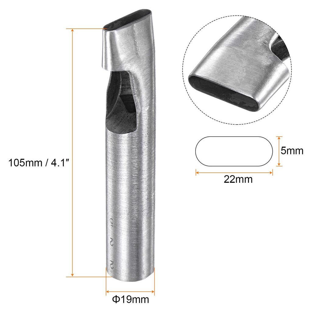 Ovaler Locher 5x22mm Leder Hohlschneider L?ngliche Stanzmatrize fš¹r Armband Gš¹rtel Uhrenarmband Leathercraft Arbeiten