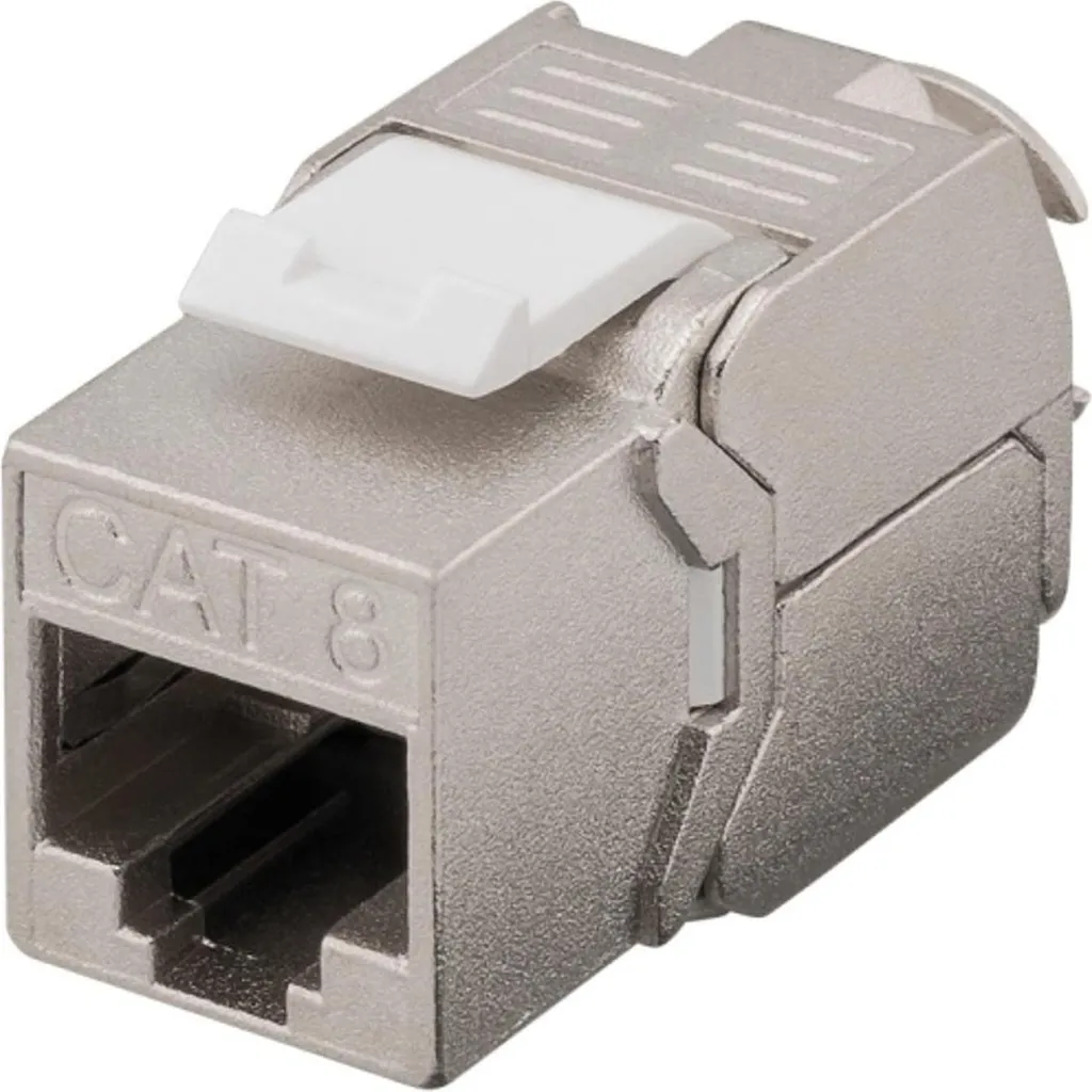 Connecteur Keystone CAT8 STP - Réparez votre Réseau sans Pince RJ45