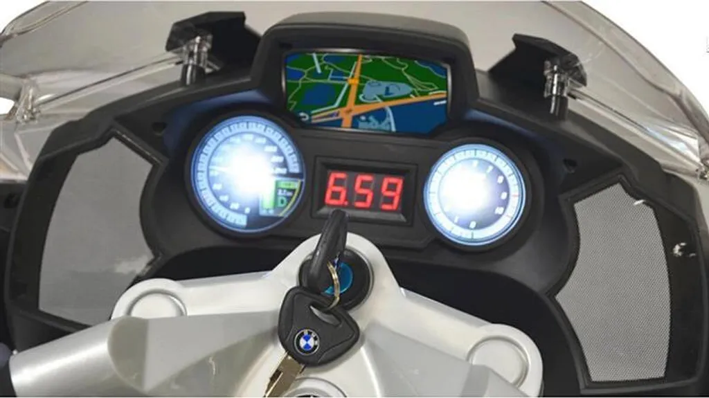 Moto BMW de Police Enfant Idéale pour le Jardin et le Jeu d'Éveil Intérieur