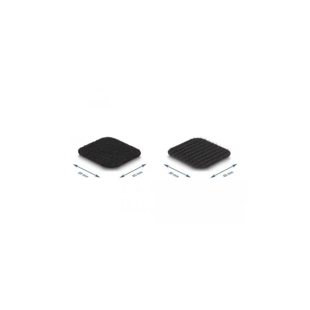 Fixation sans Perçage : Bande Scratch Adhésive 45mm x 3m Noir Delock