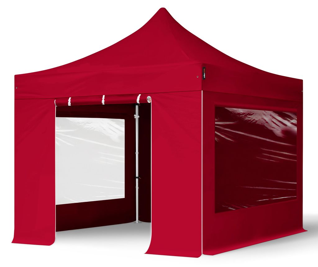 TOOLPORT 3x3 m Tonnelle pliante Alu, PES 800, côtés Image du produit 