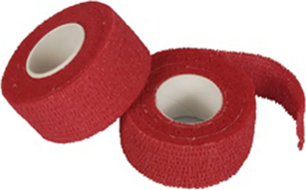 PAPSTAR 9 Rotoli Cerotti Coesivi Rossi 25mm x 5m - Standard HACCP