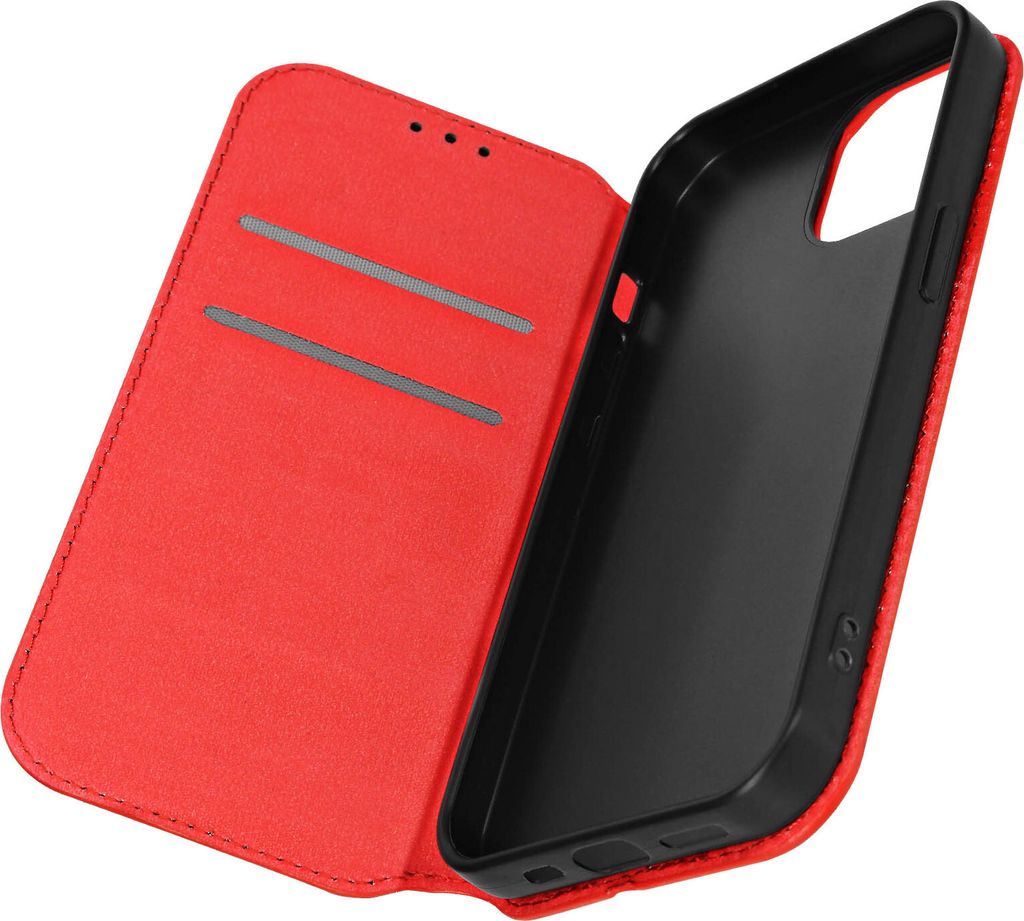 Kunstleder Cover Classic Edition für Apple iPhone 15 Pro Max – Rot