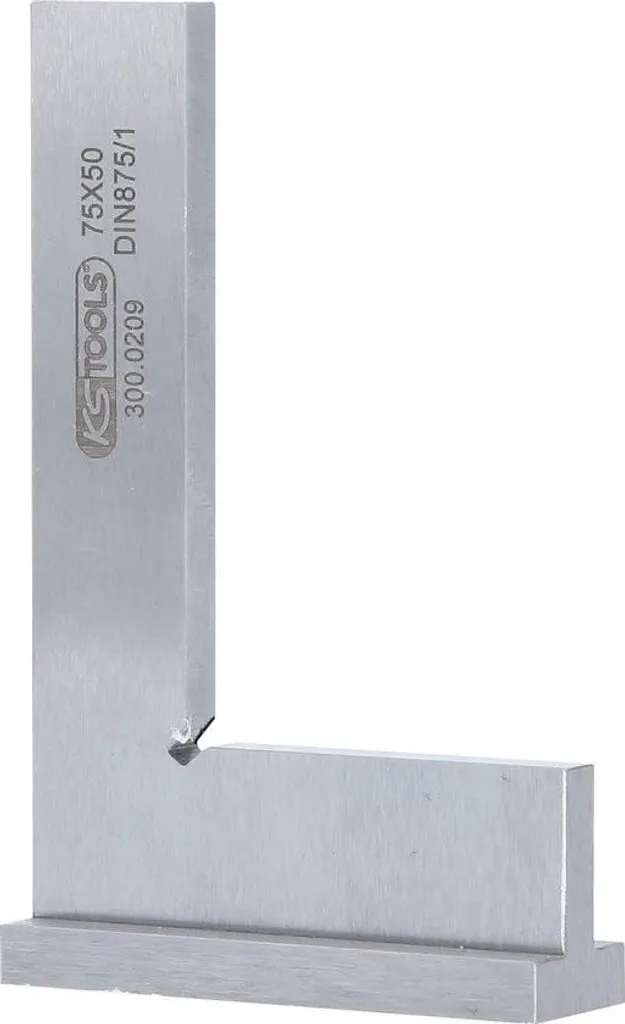Équerre de précision 300.0209 avec butée DIN 875/1 de 75 mm KS Tools