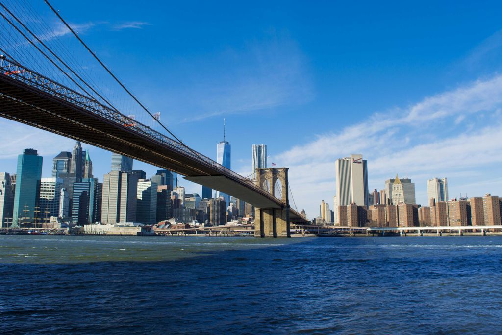 hansepuzzle 25659 - Brooklyn Bridge Puzzle, 2000 Teile, Gebäude, 90,0 x 60,0cm mit hochwertiger Aufbewahrung, Kartonbox & Beutel