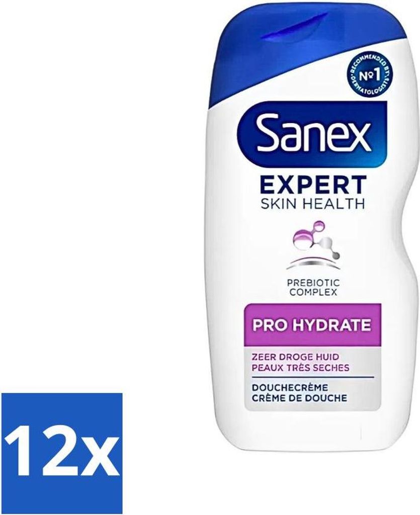 Sanex Duschgel Expert Skin Health Pro Hydrate 400 ml - Vorteilspack - 12 Stücke