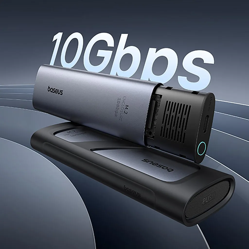 Baseus Flyjoy Contenitore SSD M.2 NVMe SATA 10Gbps Grigio | Offerta - 23