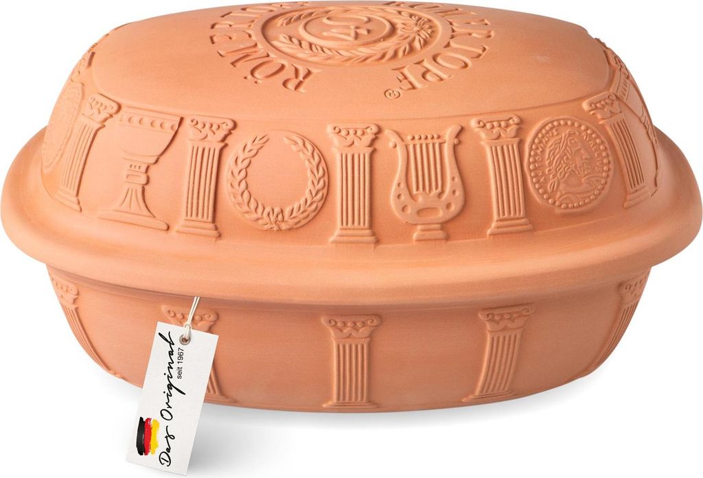 Römertopf Bräter 50 Jahre JUBILÄUM Terrakotta für 6 Produktbild 