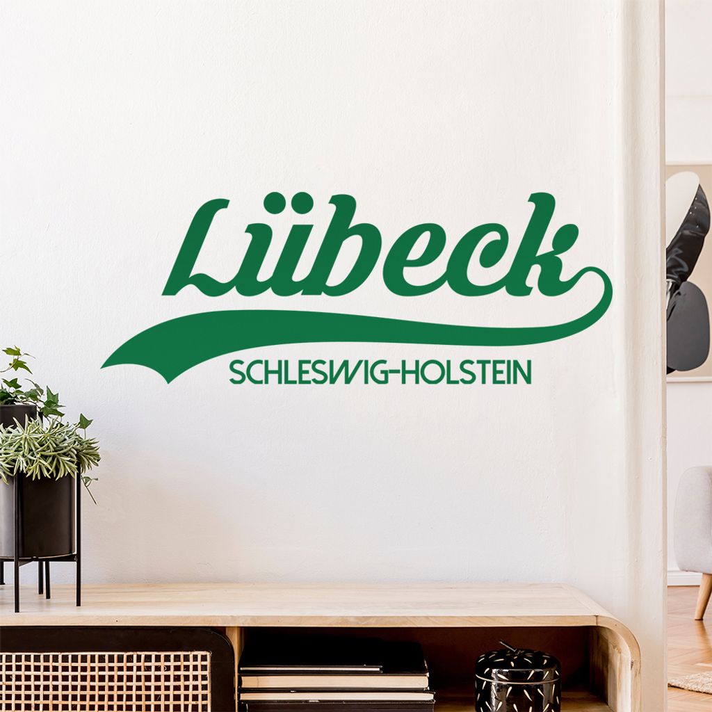 Lübeck Schleswig-Holstein Wandtattoo Wandaufkleber Wall Sticker - Dekoration, Küche, Wohnzimmer, Schlafzimmer, Badezimmer