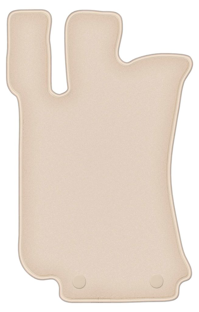 DURBAN Beige Velours-Fahrerfußmatte für Mercedes R-klasa W251 krótki Minivan 5-Sitzer kurz (2005-2014)