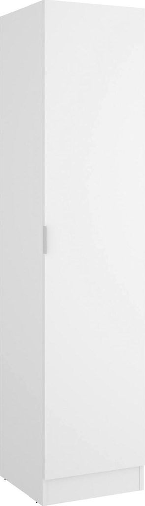 Kleiderschrank Dbusat, Garderobe für Schlafzimmer, Kleiderschrank mit 1 Einzeltür, 41x52h184 cm, Weiß