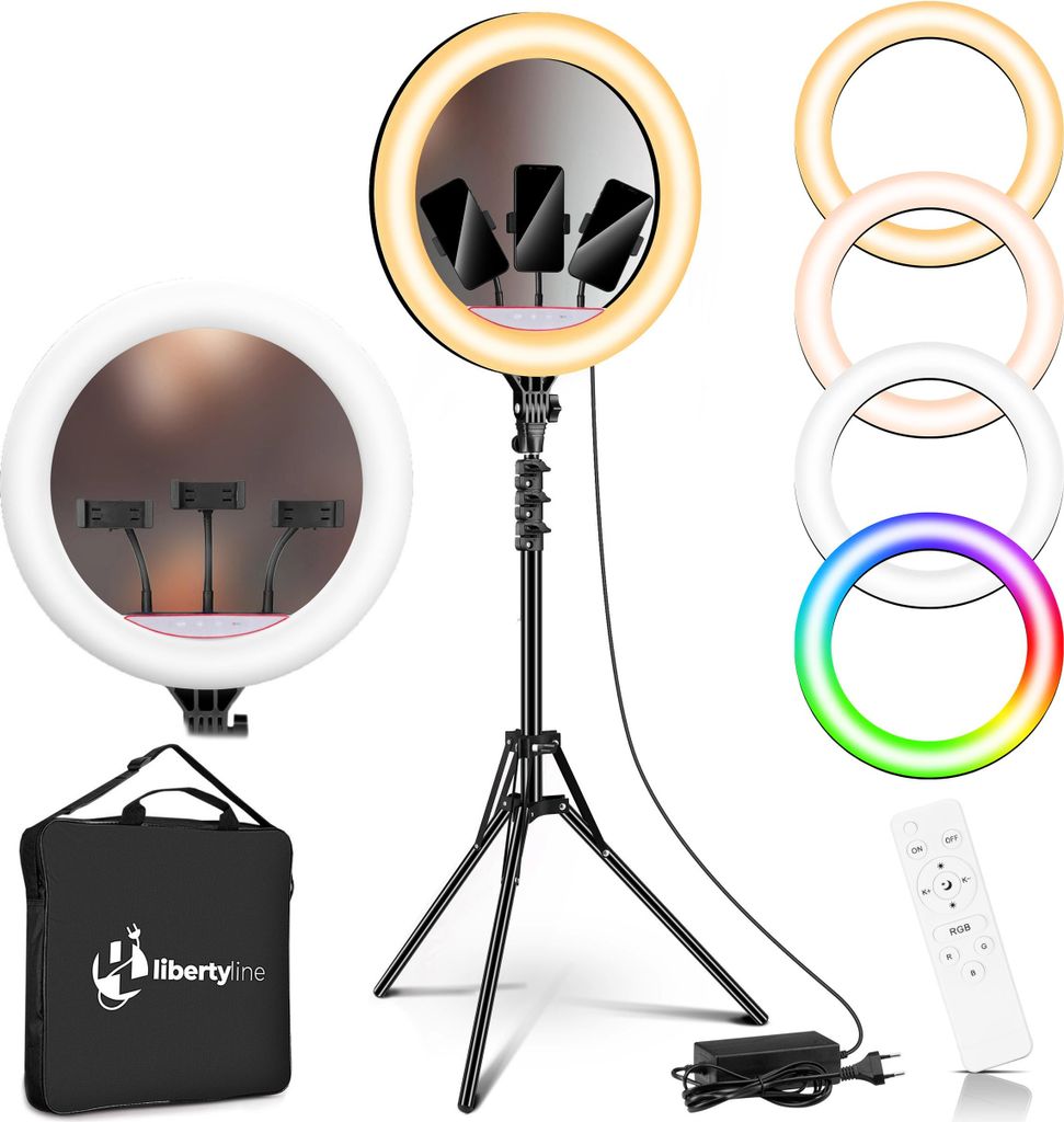 Luce anulare LUMO LED RGB per video fotografici di make-up Immagine del prodotto 