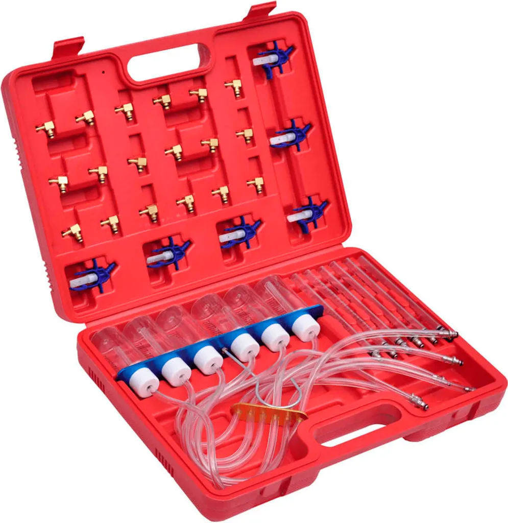 Testeur de retour injecteur diesel Common Rail avec kit d'adaptateurs pro