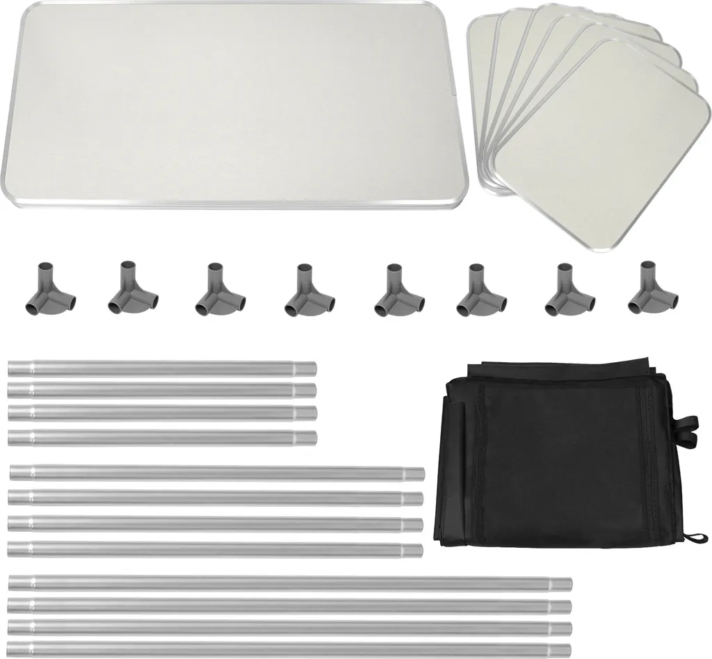 Cuisine Extérieure Pliante 6 Compartiments - Table de Camping avec Rangement - 10