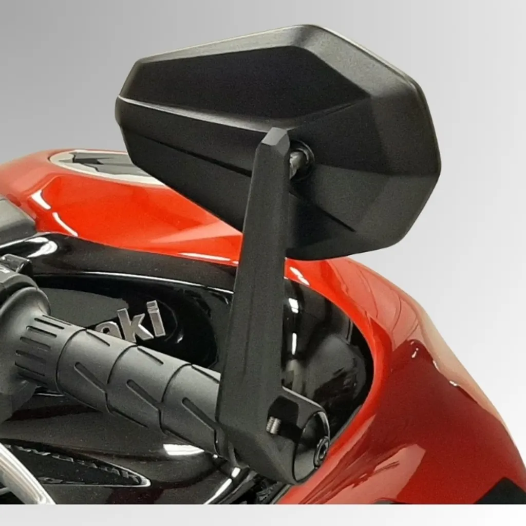 Rétroviseur d'extrémité de guidon SOLID 2 Noir M12-SU pour Moto - 3
