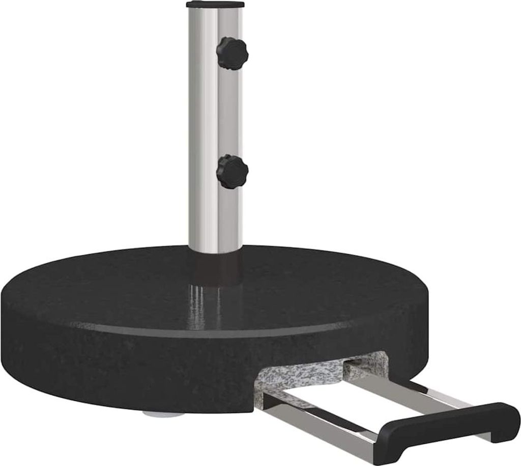 Sonnenschirmständer Schwarz 45 x 45 x 37.5 cm Granit