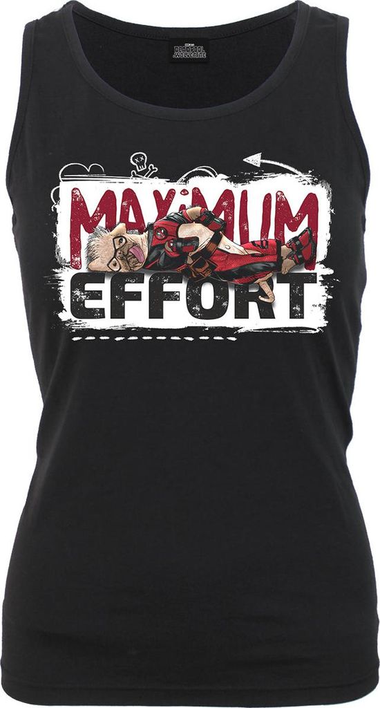 Deadpool - Maximum Effort - Razor Back Top Black XL