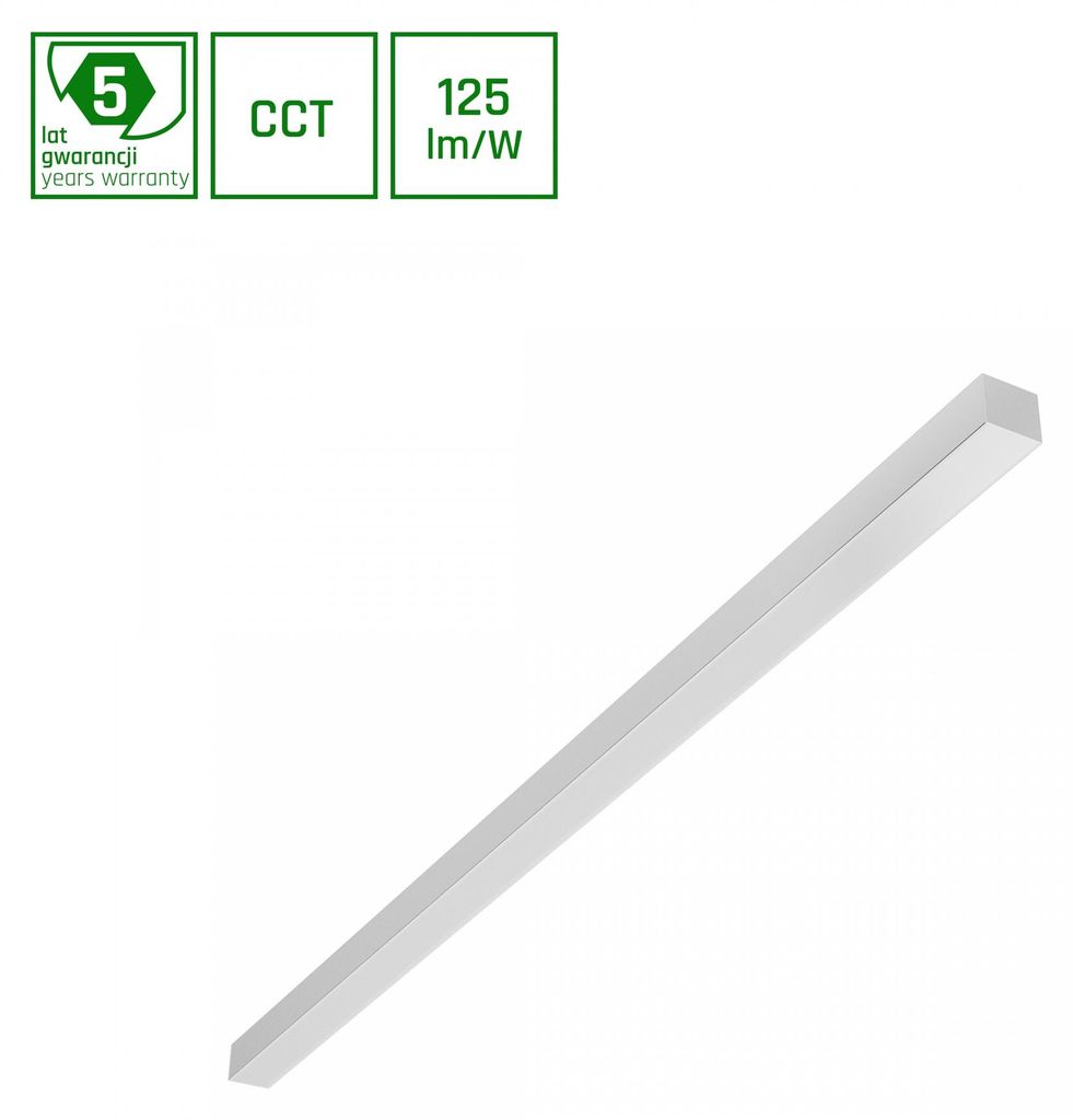 ALLDAY LED Deckenleuchte 120cm Hängeleuchte 40W CCT Weiß Produktbild 
