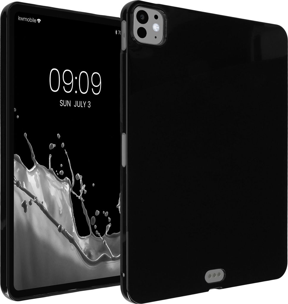 kwmobile Schutzhülle kompatibel mit Apple iPad Pro 11" (2024) - Hülle Silikon - Tablet Cover Case Schwarz