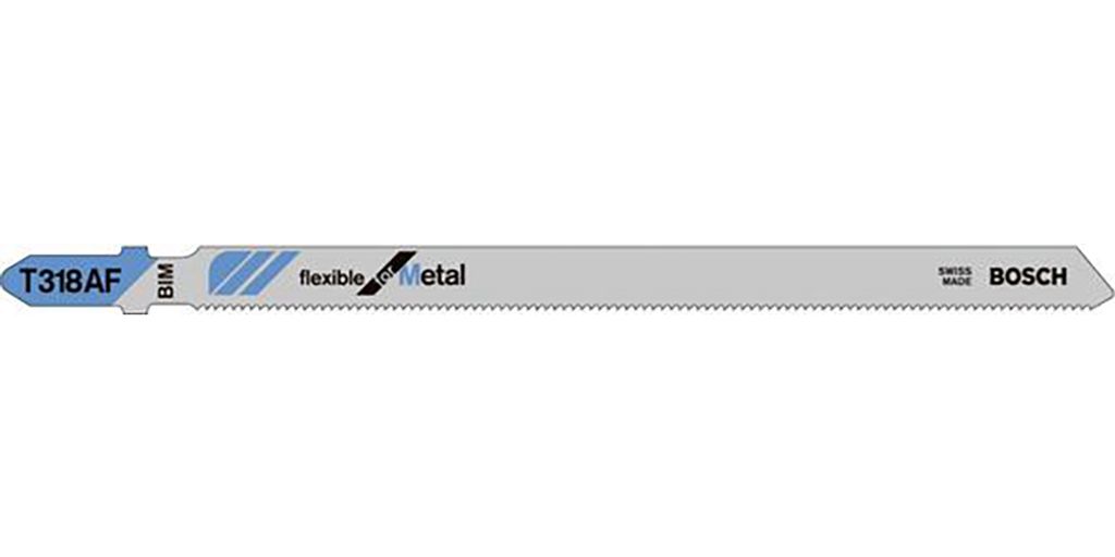 Stichsägeblatt T 318 AF Gesamt-L.132mm Zahnt.1,1mm BIM 5er Pk.BOSCH