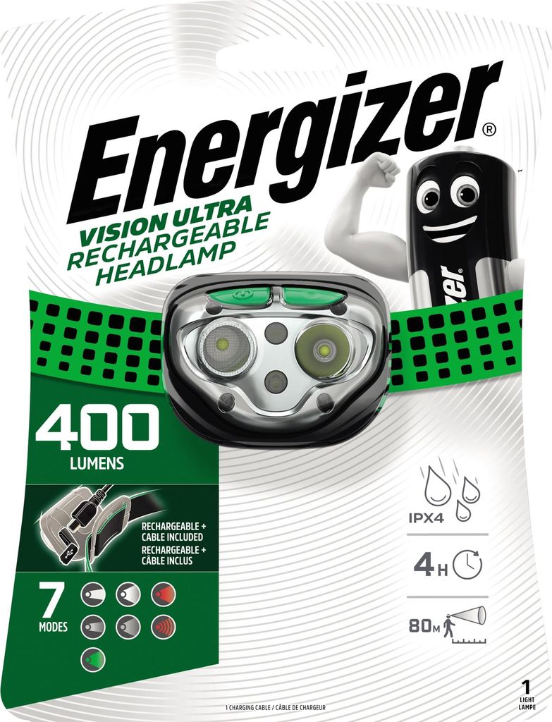 Energizer Lampada frontale Vision Ultra E301528201 Immagine del prodotto 