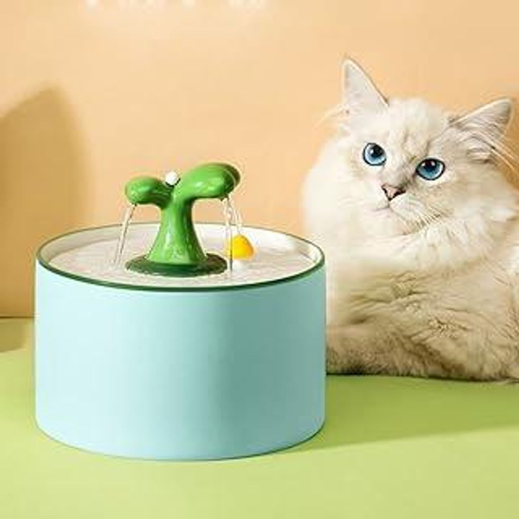 Katzen Trinkbrunnen Keramik, Trinkbrunnen für Hunde Haustier Katzenbrunne rutschfest Automatisch Wasserspender, Haustier trinkbrunnen konzeptiert ...