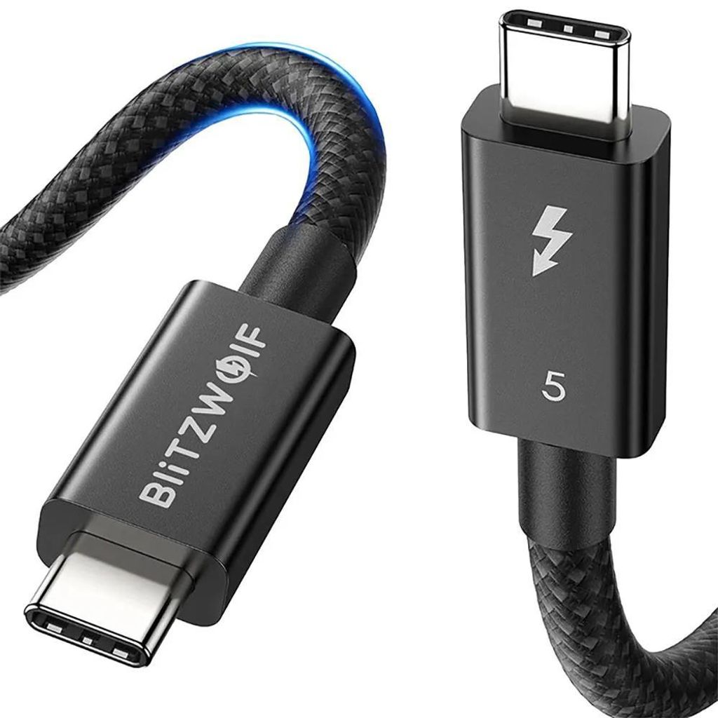 BlitzWolf BW-HDC8 240W USB-C to USB-C cable, 1.5m (black)