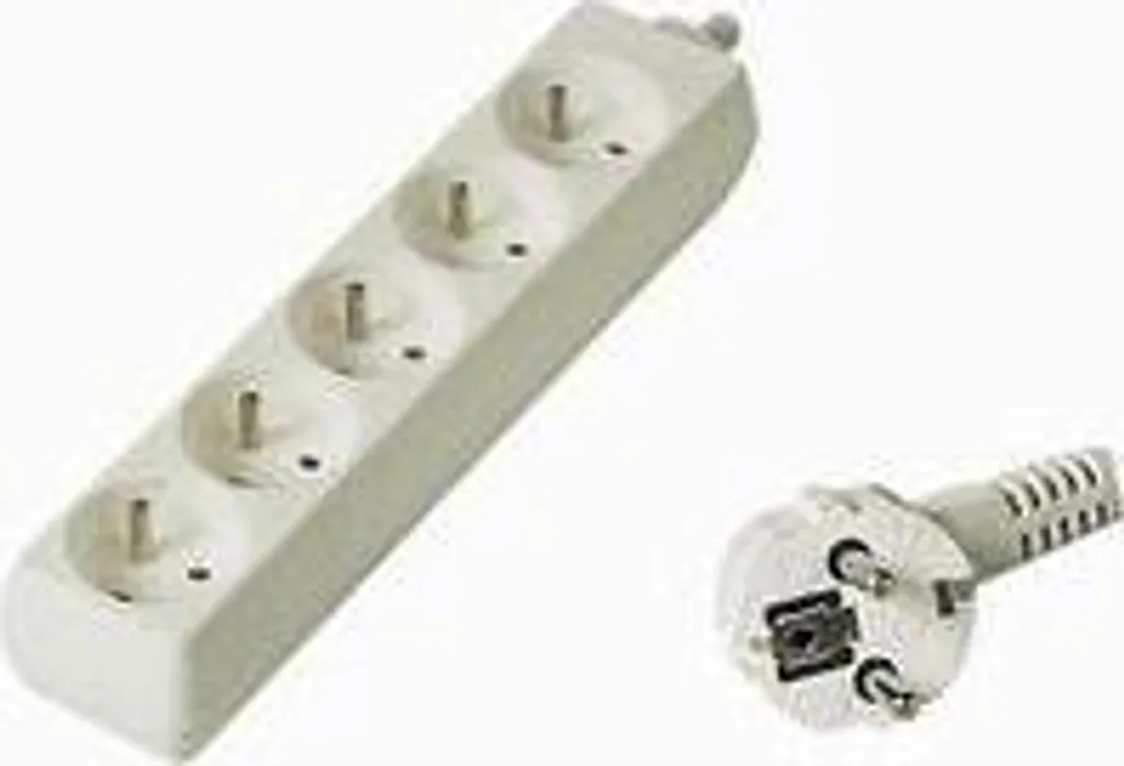 Multipresa 5 Posti PremiumCord 5m 230V | Ideale per Smart Working