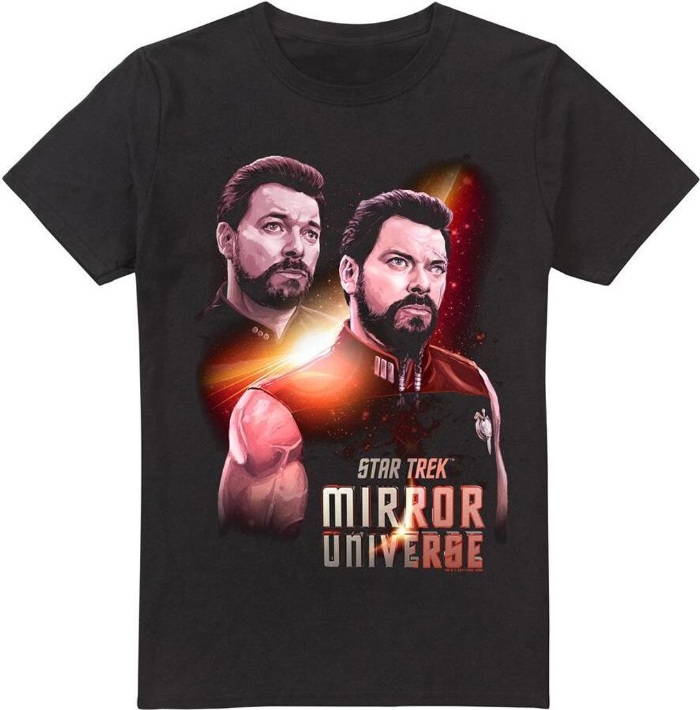 Star Trek - "Mirror" T-Shirt für Herren TV5511 (S) (Schwarz)