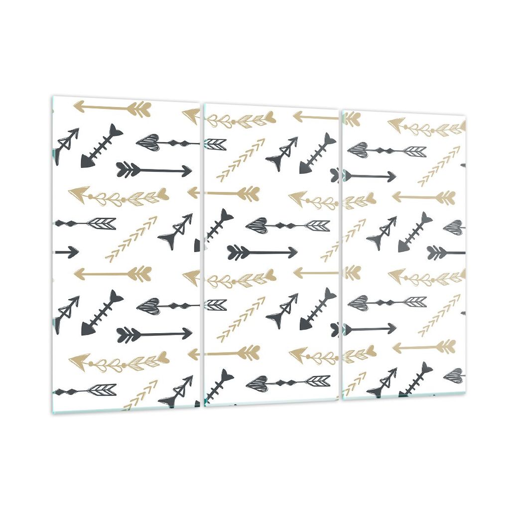 Bilder auf glas - Abstraktion modern - 105x70cm - Glasbilder - Wandbilder - Kunstdruck - zum Aufhängen bereit - Wanddekoration aus Glas - Glas Bil...