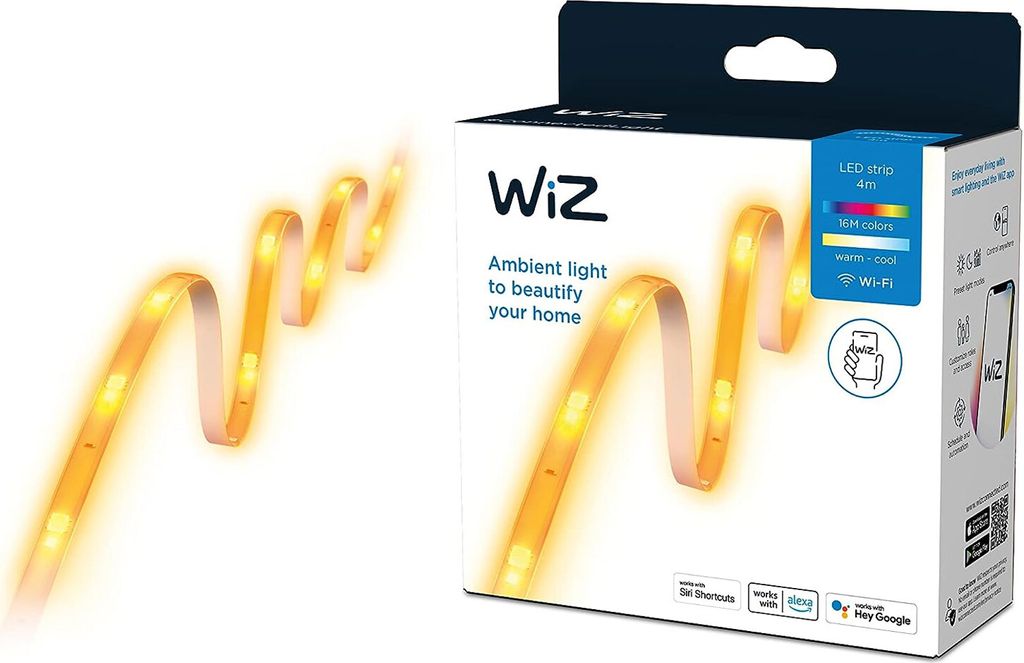 WiZ 4m pás LED, Chytrý světelný pásek, Wi-Fi, Bílá, LED, Obrázek produktu 