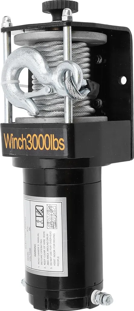Treuil Électrique 3000lbs 12V - Solution de Remorquage Anti-Enlisement - 5