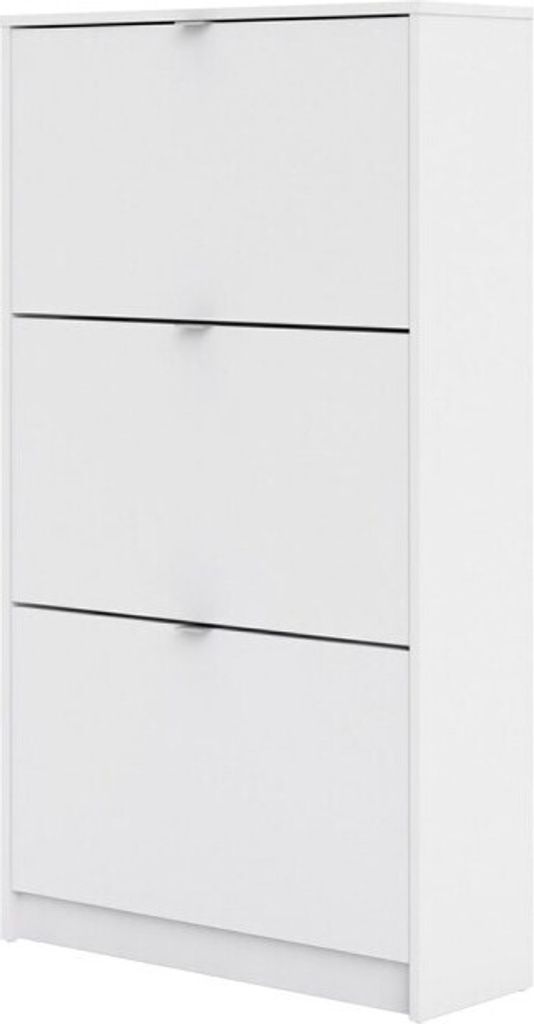 Shane Schuhschrank 3 Klapptüren 2R weiss.