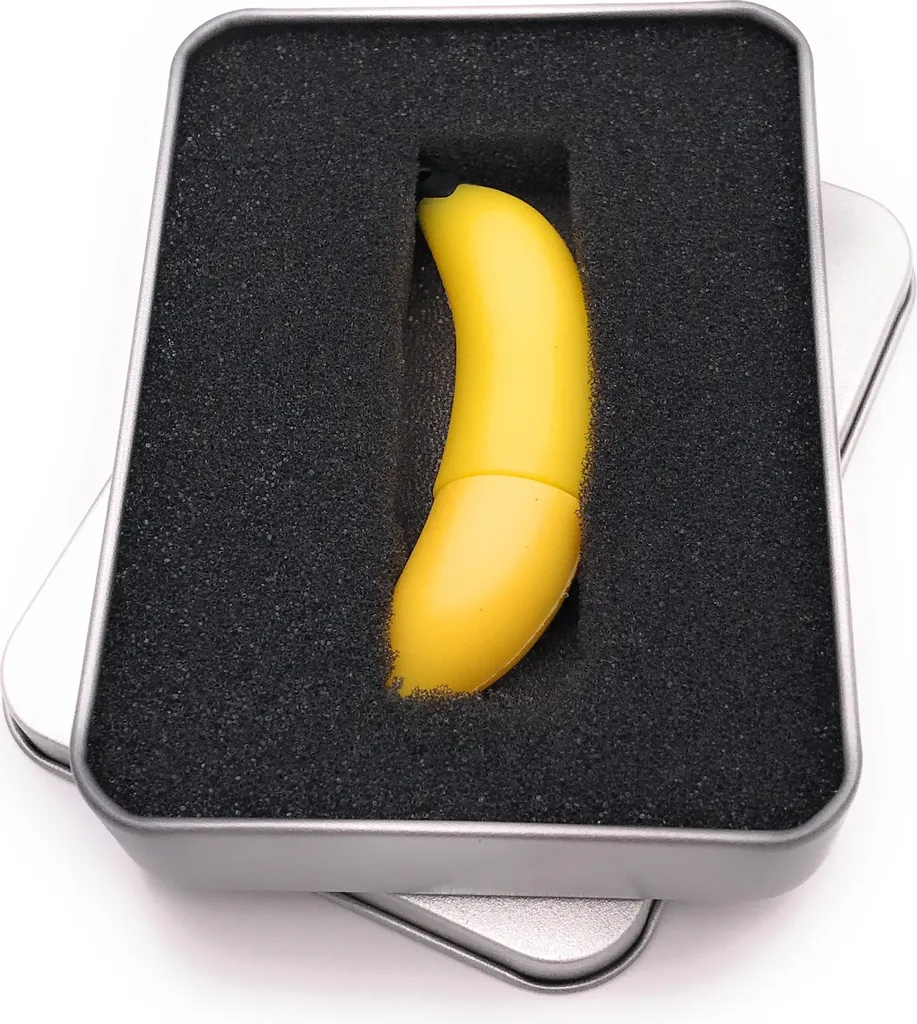 Onwomania USB 16GB Banana con Box Metallo - Idea Regalo Esclusiva