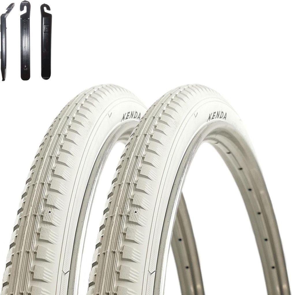2 x Kenda K-142 Fahrradreifen Weiß 40-635 (28 x 1 1/2) Produktbild 
