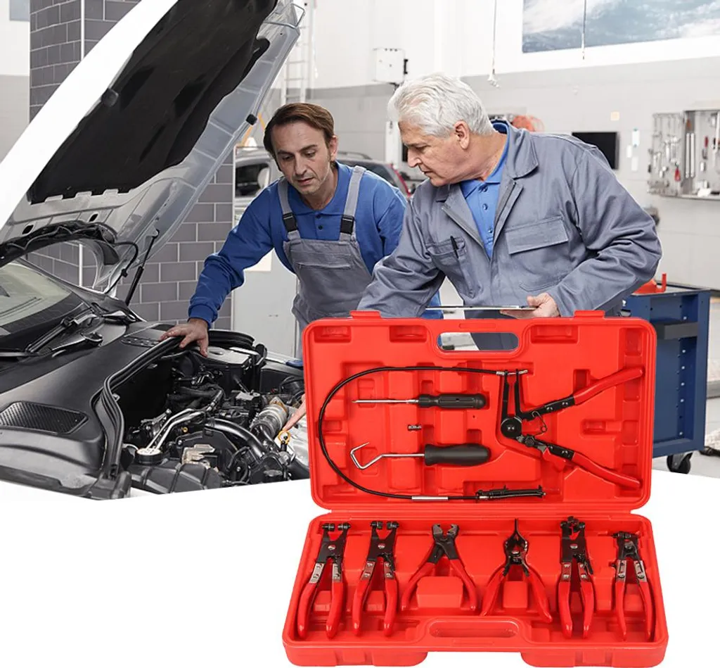 Jeu de 9 pinces flexibles pour colliers de serrage auto longue portée - 10