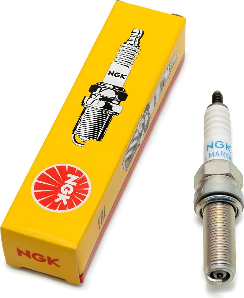 Zündkerzen Set NGK 10x LMAR9G Racing-Zündkerze / Rennzündkerze entstört, 26,5mm besonders langes Gewinde Ø 10,0mm Hex 14,0mm, Elektrodenabstan...