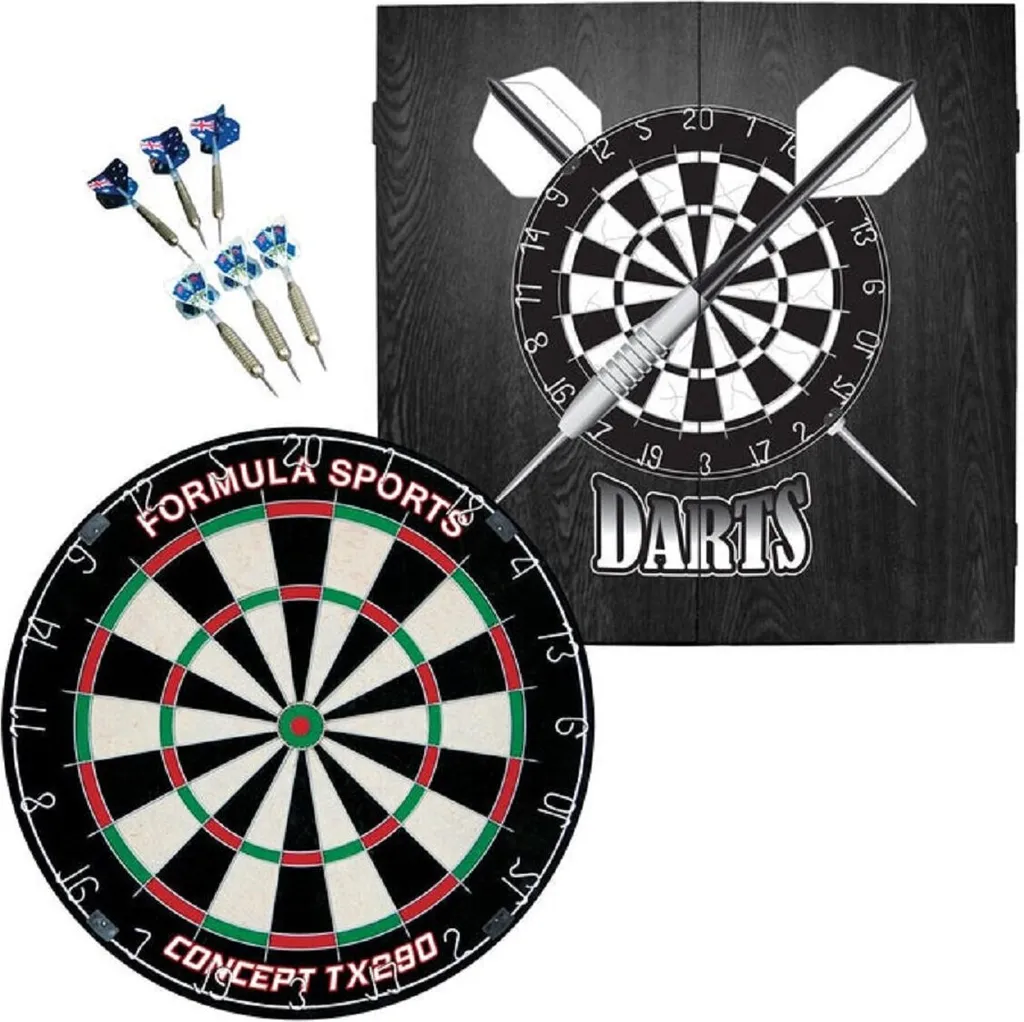 Coffret fléchettes avec meuble mural pour équiper votre salle de jeux